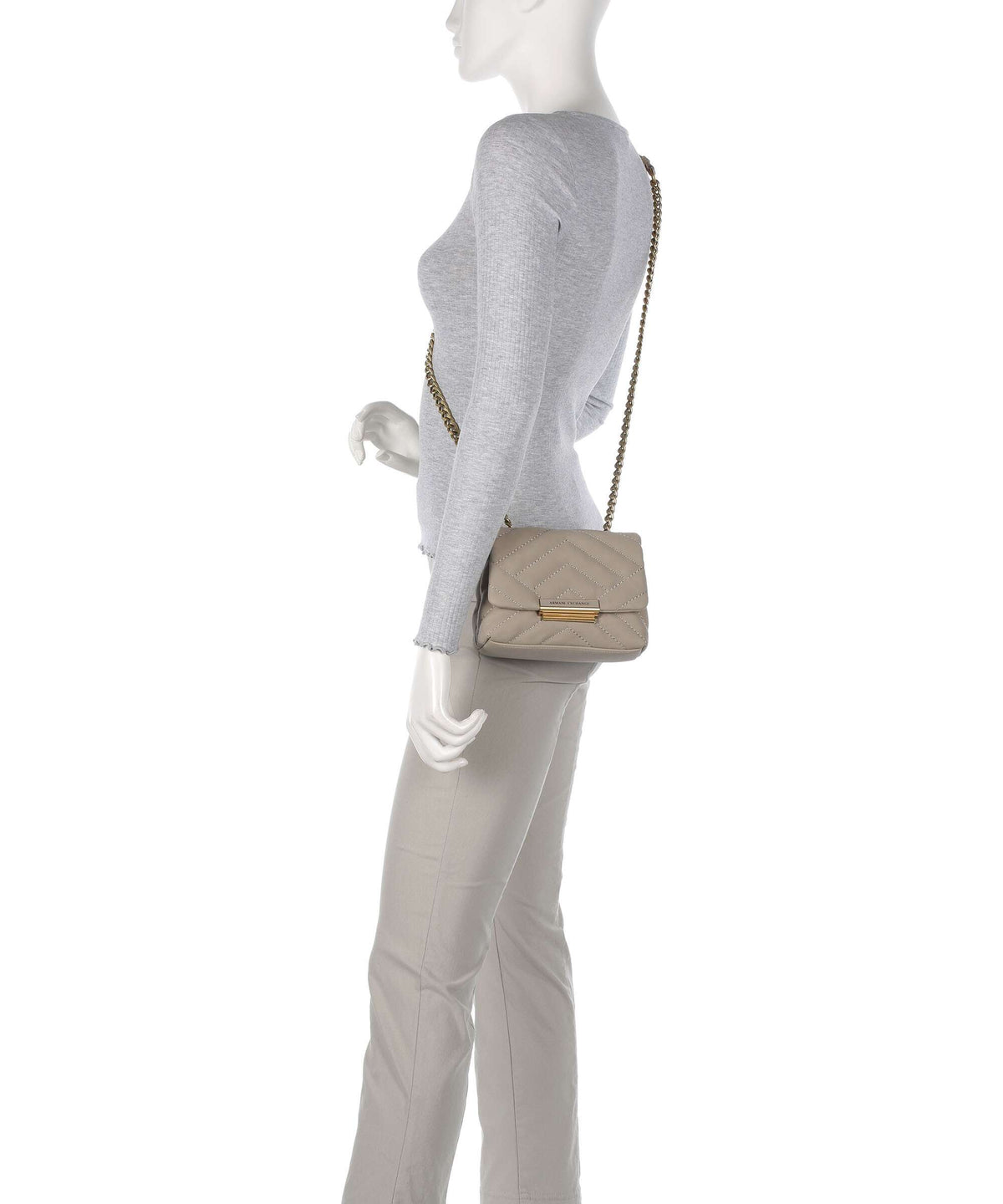 Armani Exchange Victoria Mini Crossbody bag taupe