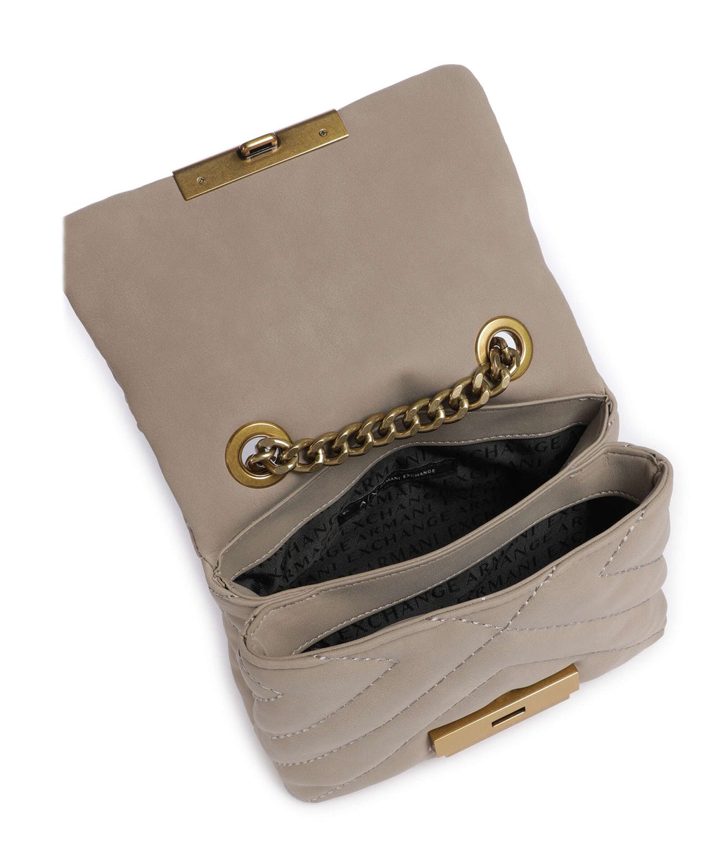 Armani Exchange Victoria Mini Crossbody bag taupe