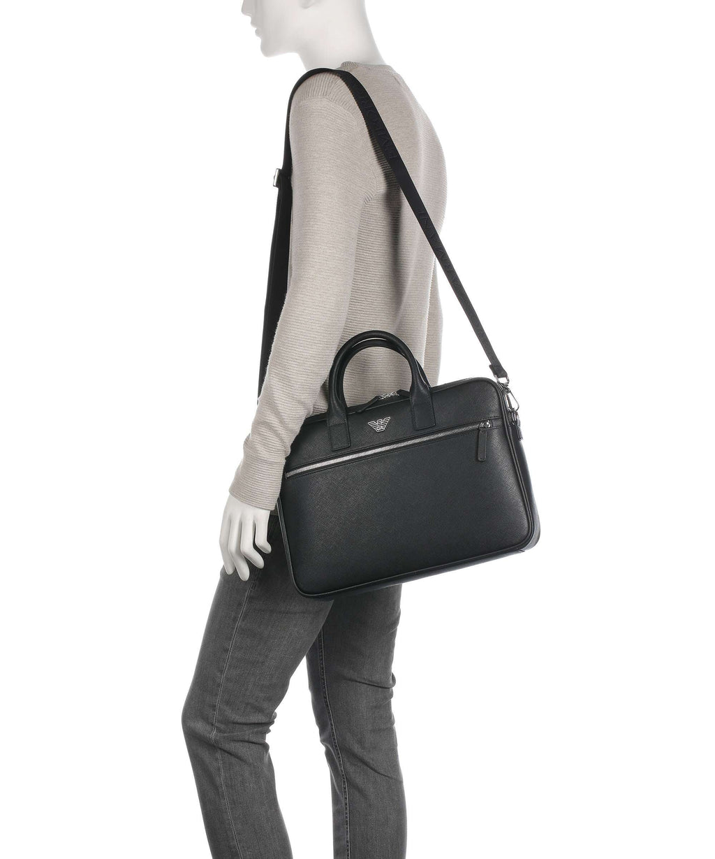 Emporio Armani Business Regenerated Briefcase black