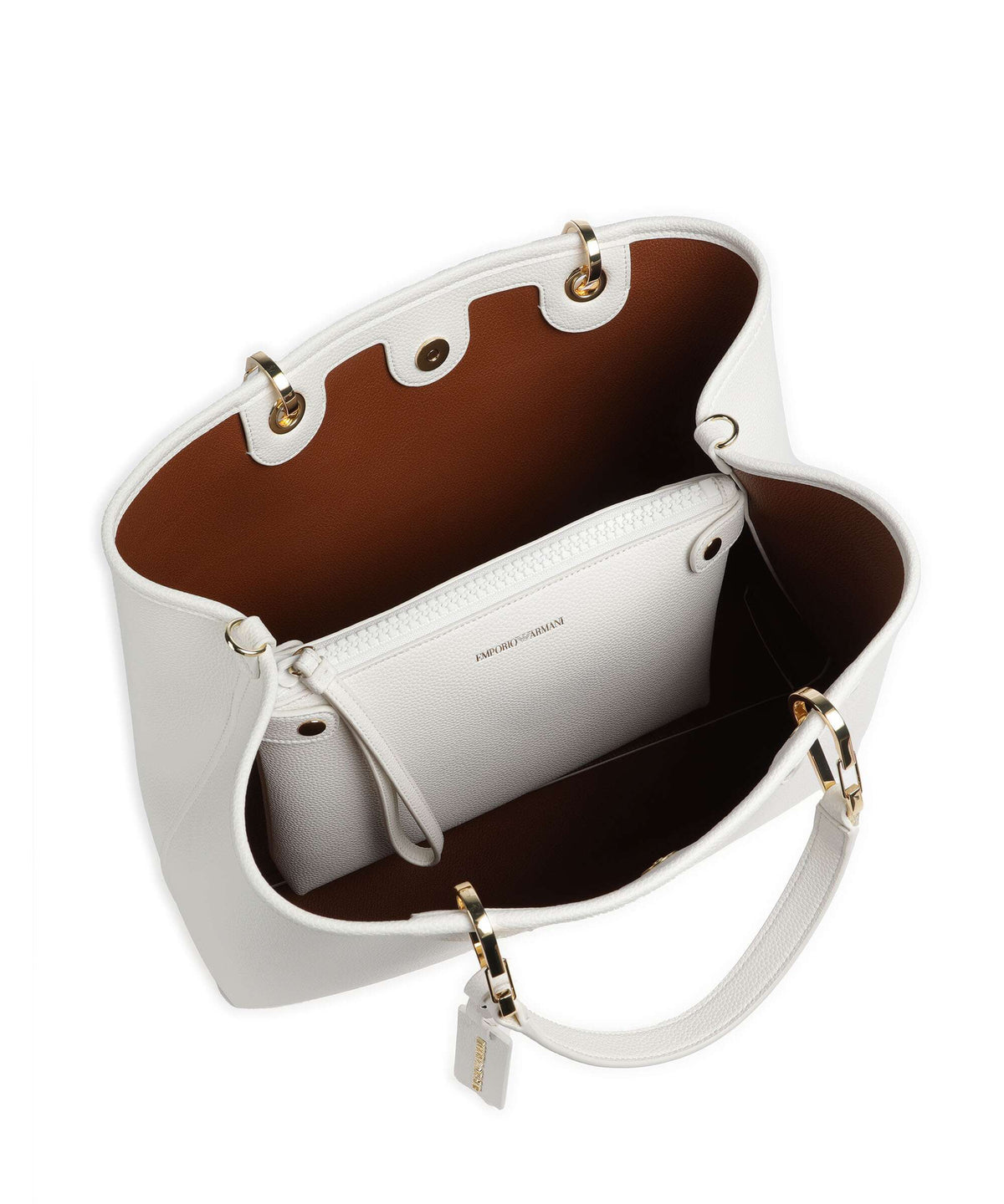 Emporio Armani My EA M Handbag bianco/cuoio