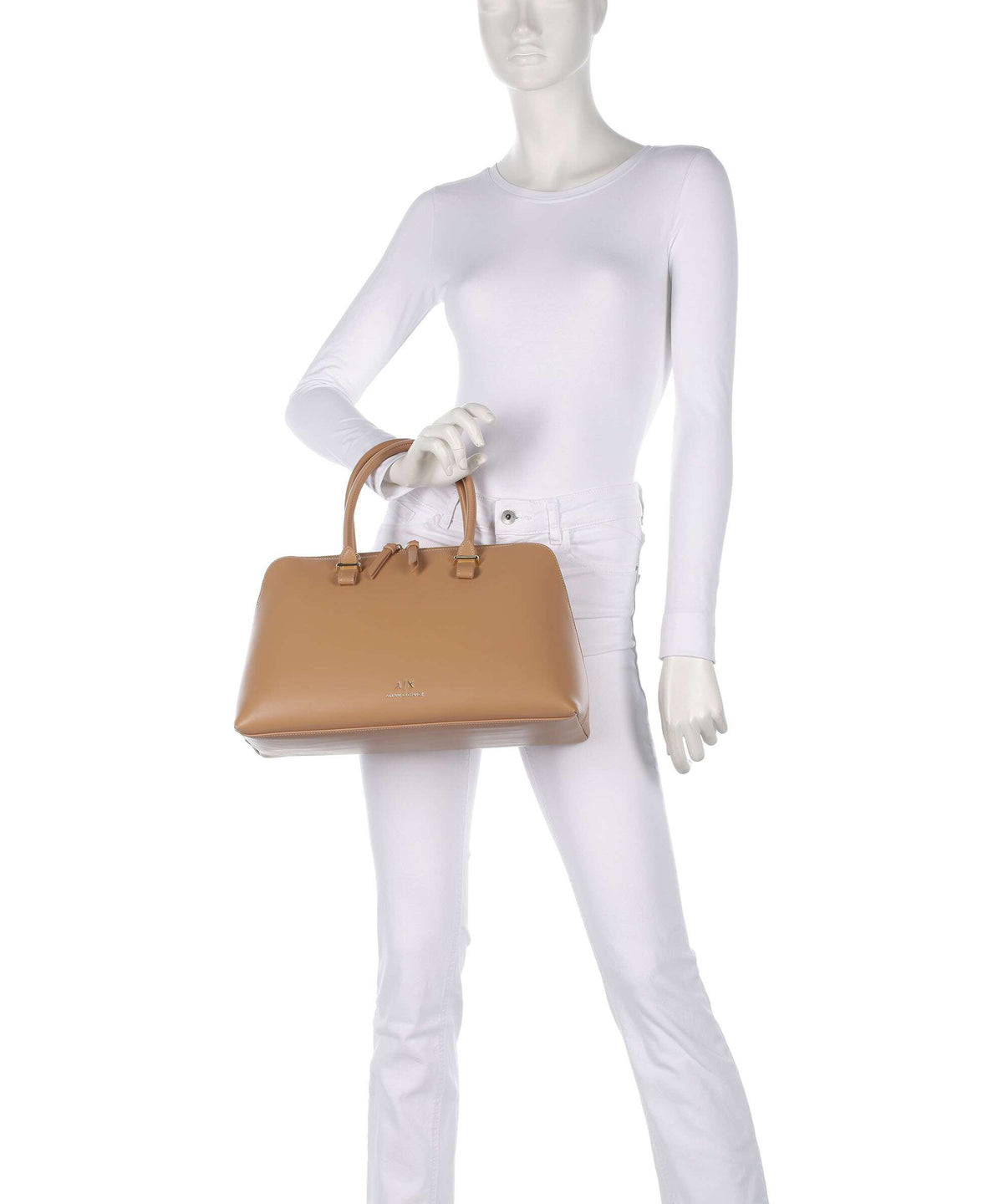 Armani Exchange Megan L Handbag camel rose