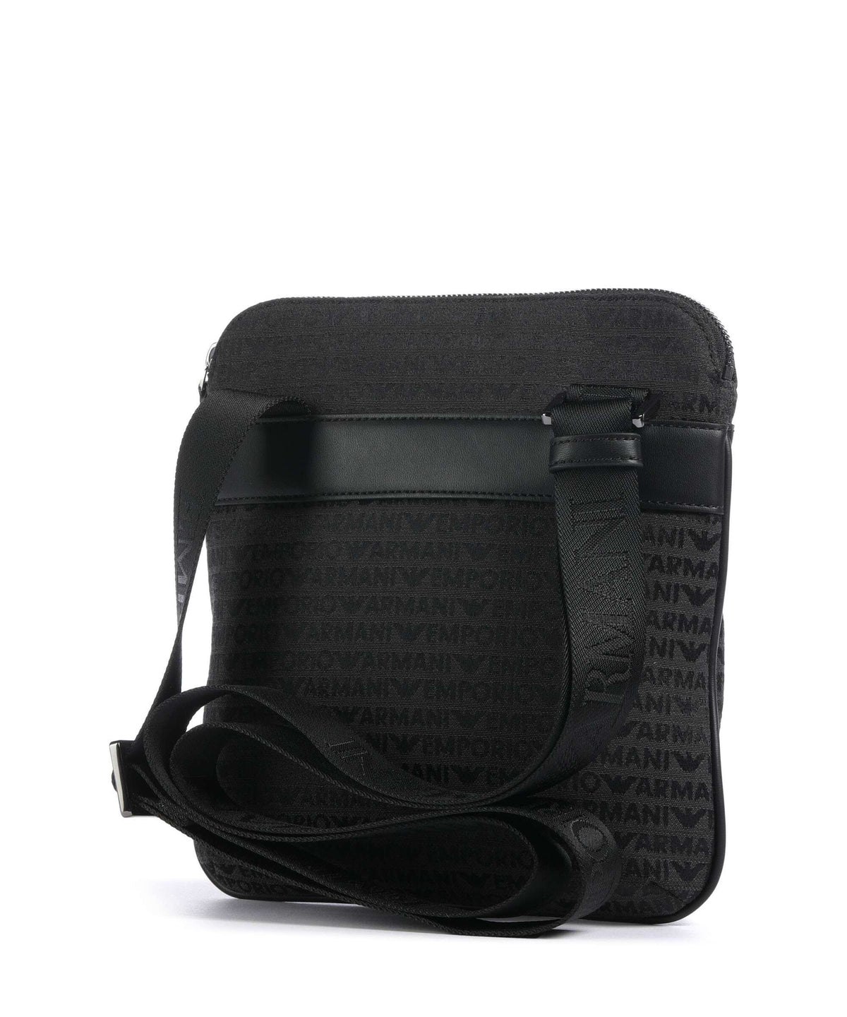 Emporio Armani Logo Jacquard Crossbody bag bristol black