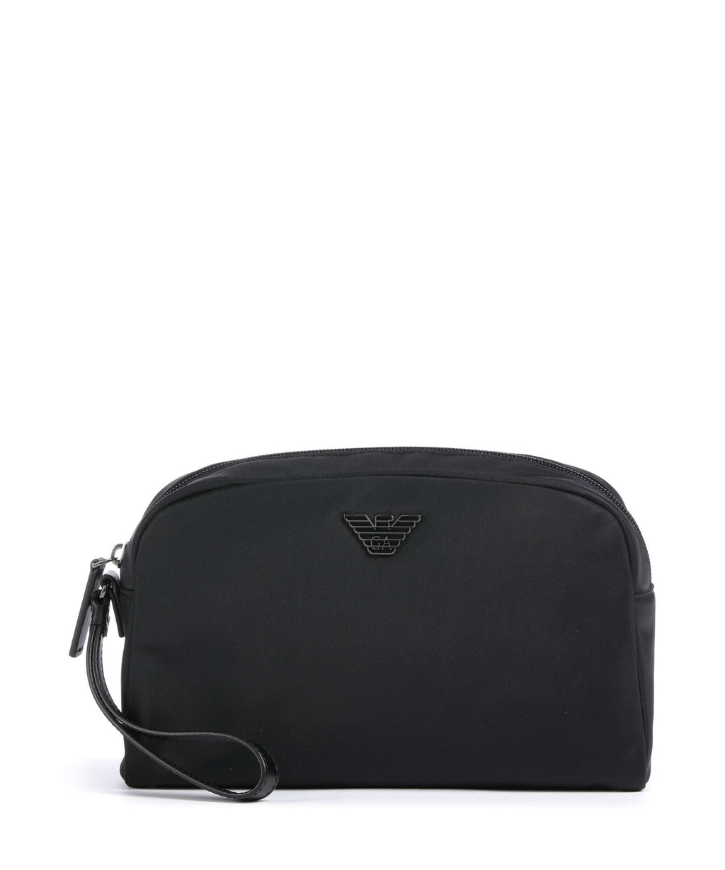 Emporio Armani Recycled Nylon Toiletry bag black beauty