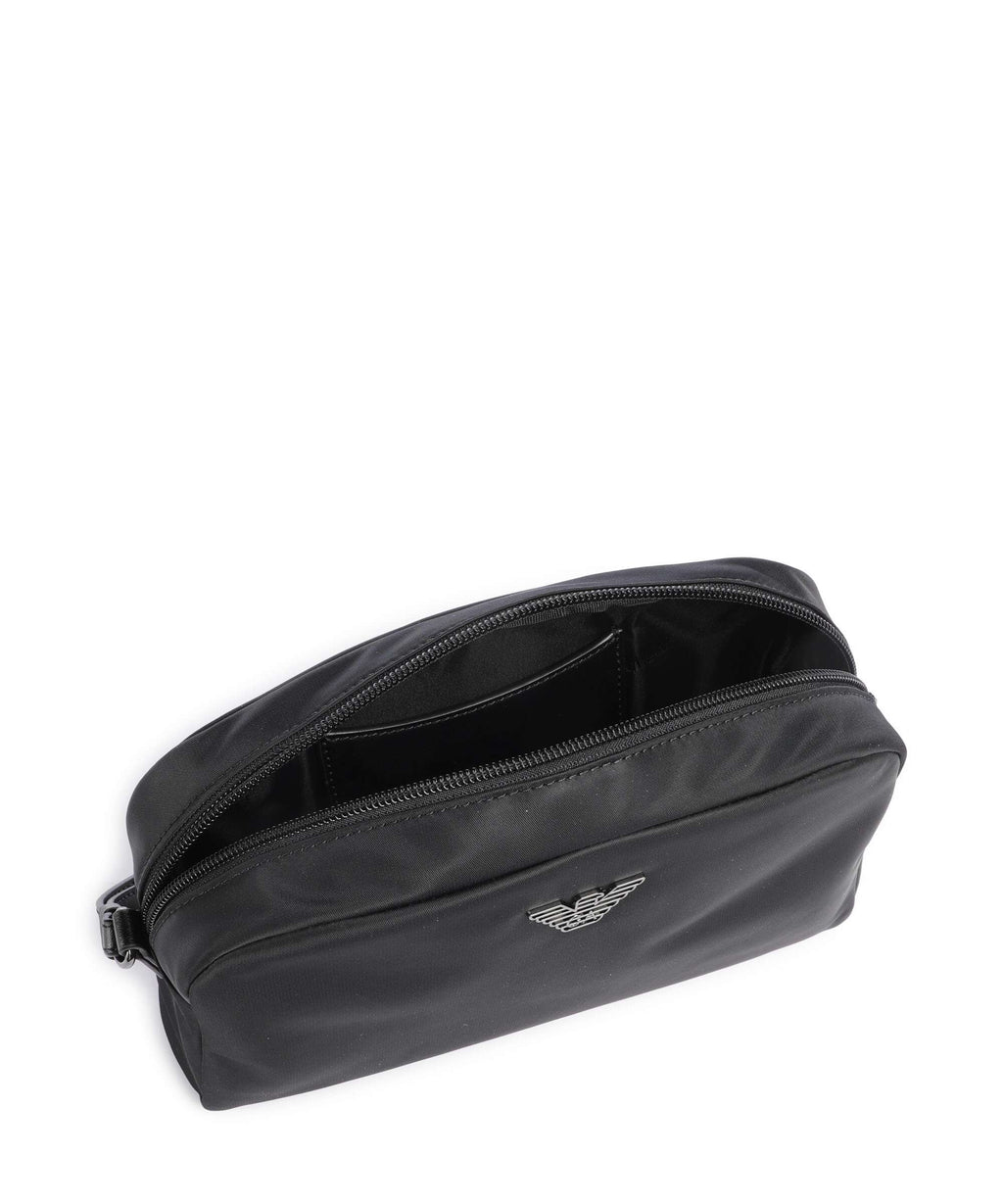 Emporio Armani Recycled Nylon Toiletry bag black beauty