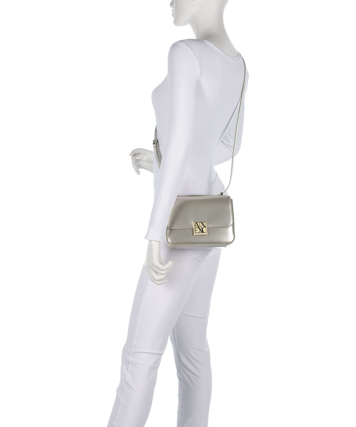 Armani Exchange Amy M Shoulder bag beige