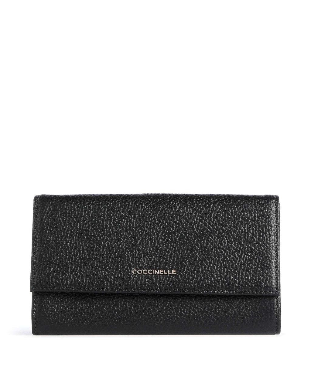 Coccinelle Metallic Soft Wallet noir