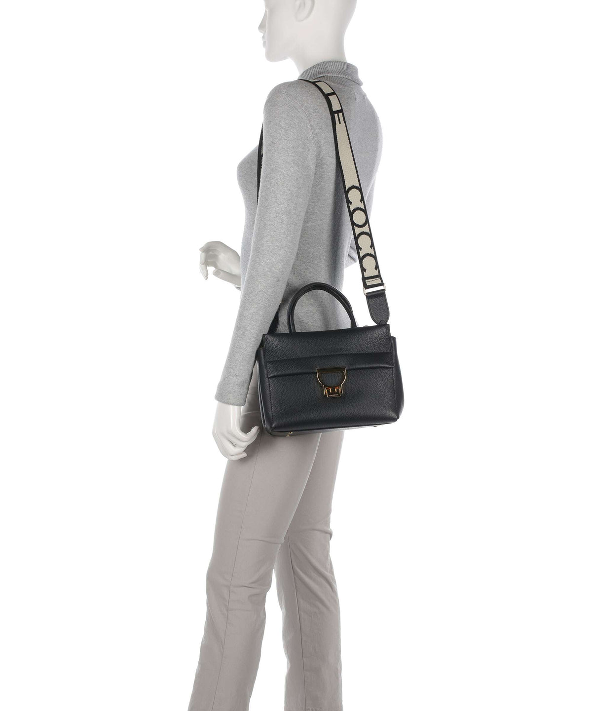 Coccinelle Arlettis Signature Handbag noir
