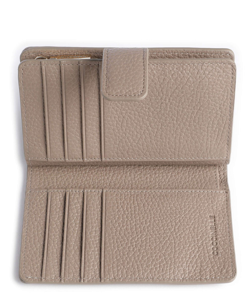 Coccinelle Metallic Soft Wallet warm taupe