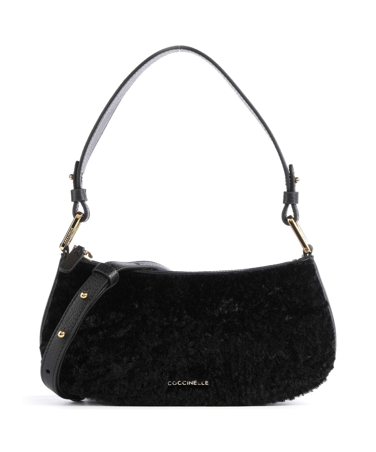 Coccinelle Merveille Astrakan Shoulder bag noir
