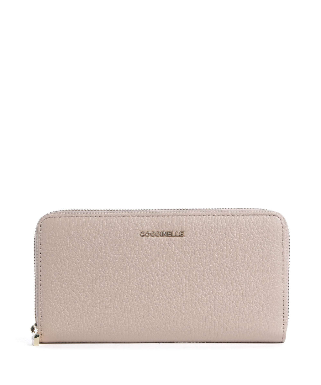 Coccinelle Metallic Soft Wallet rosette