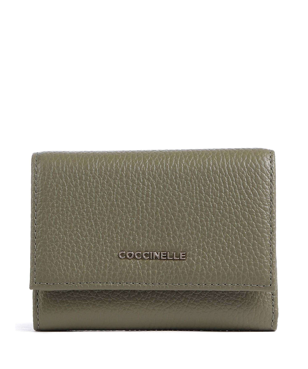 Coccinelle Metallic Soft Wallet laurel green
