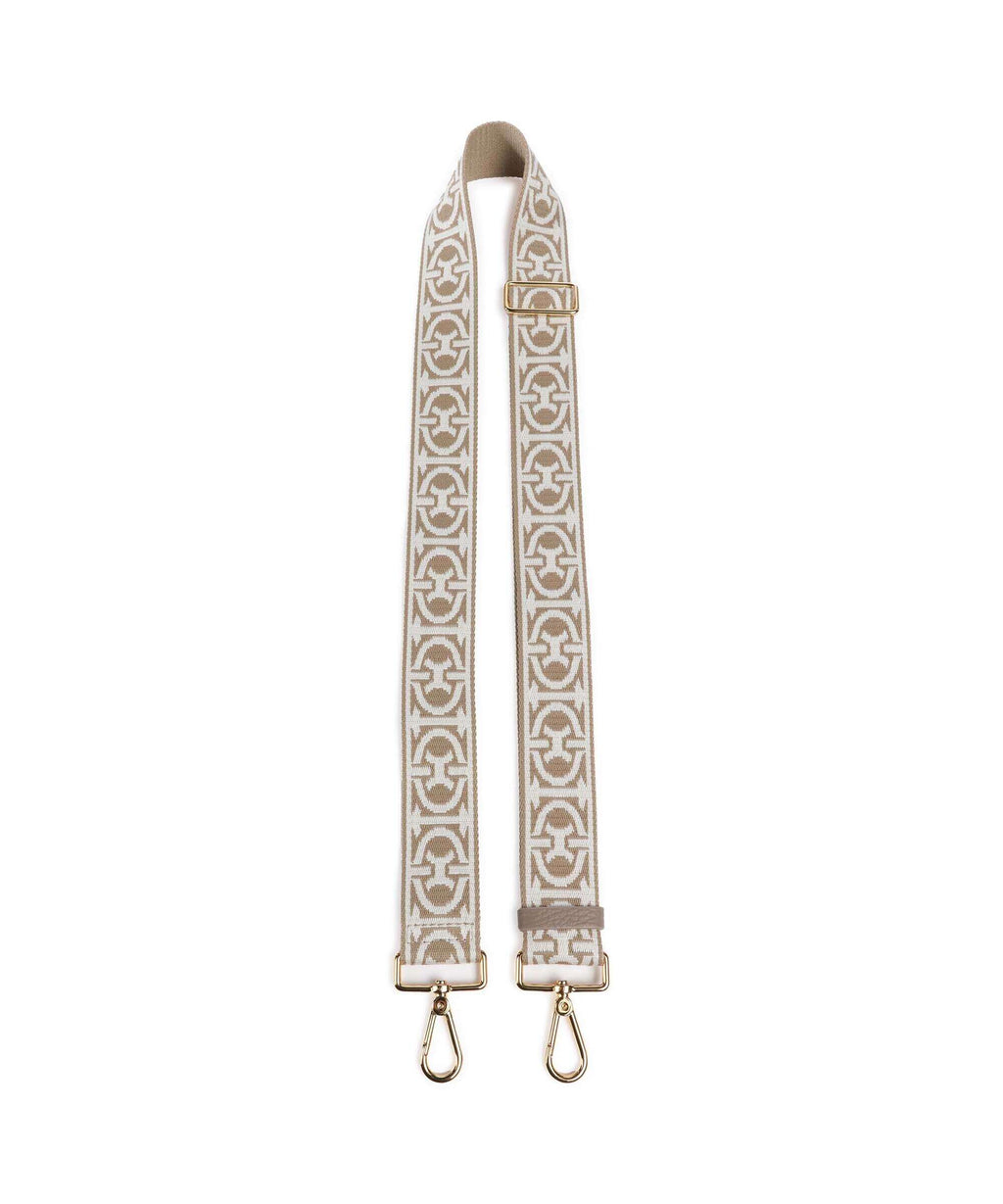 Coccinelle Nastro Monogram Bag strap multicolour/sand/warm taupe