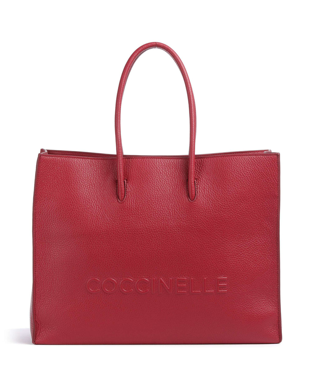Coccinelle Myrtha Maxi Logo Tote bag sangria