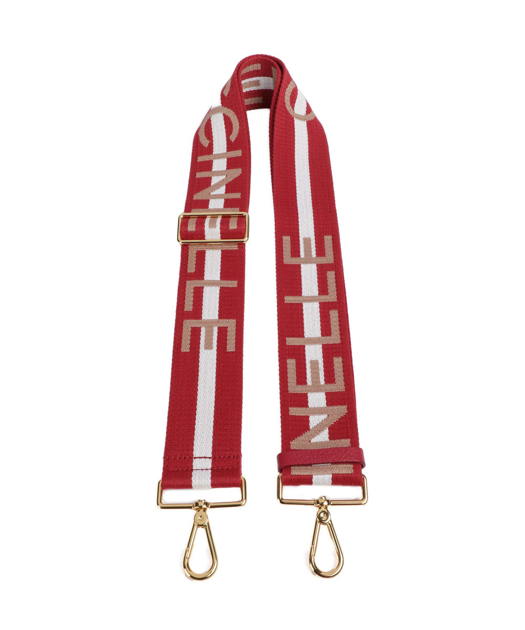 Coccinelle Nastro Signature Bag strap multicolour/sangria