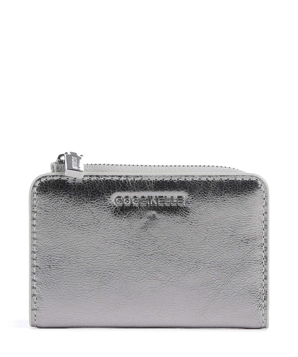 Coccinelle Metallic Smooth Metal Wallet silver