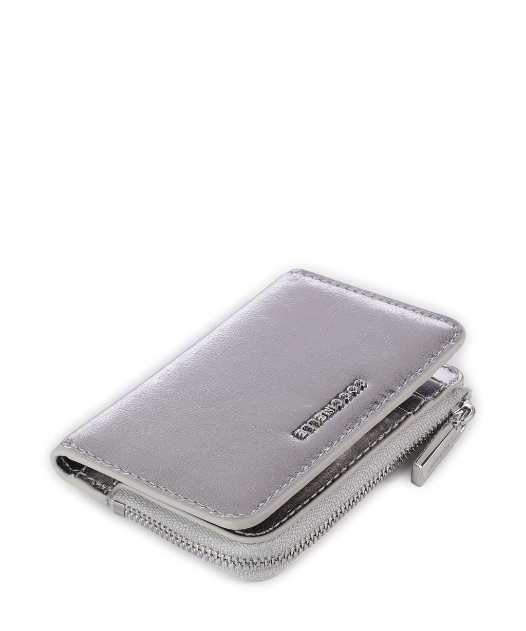 Coccinelle Metallic Smooth Metal Wallet silver