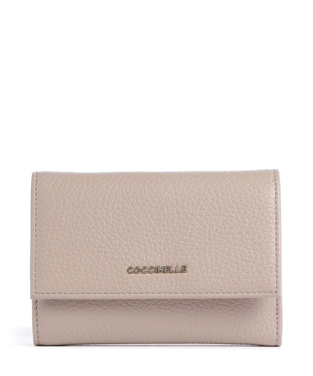 Coccinelle Metallic Soft Wallet rosette