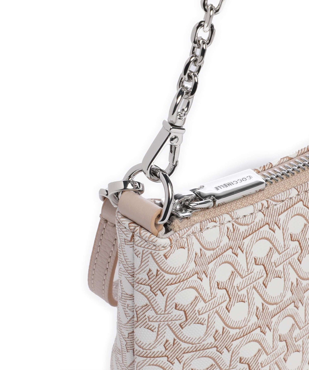 Coccinelle Aura Monogram Shoulder bag multicolour/blanco/rosette