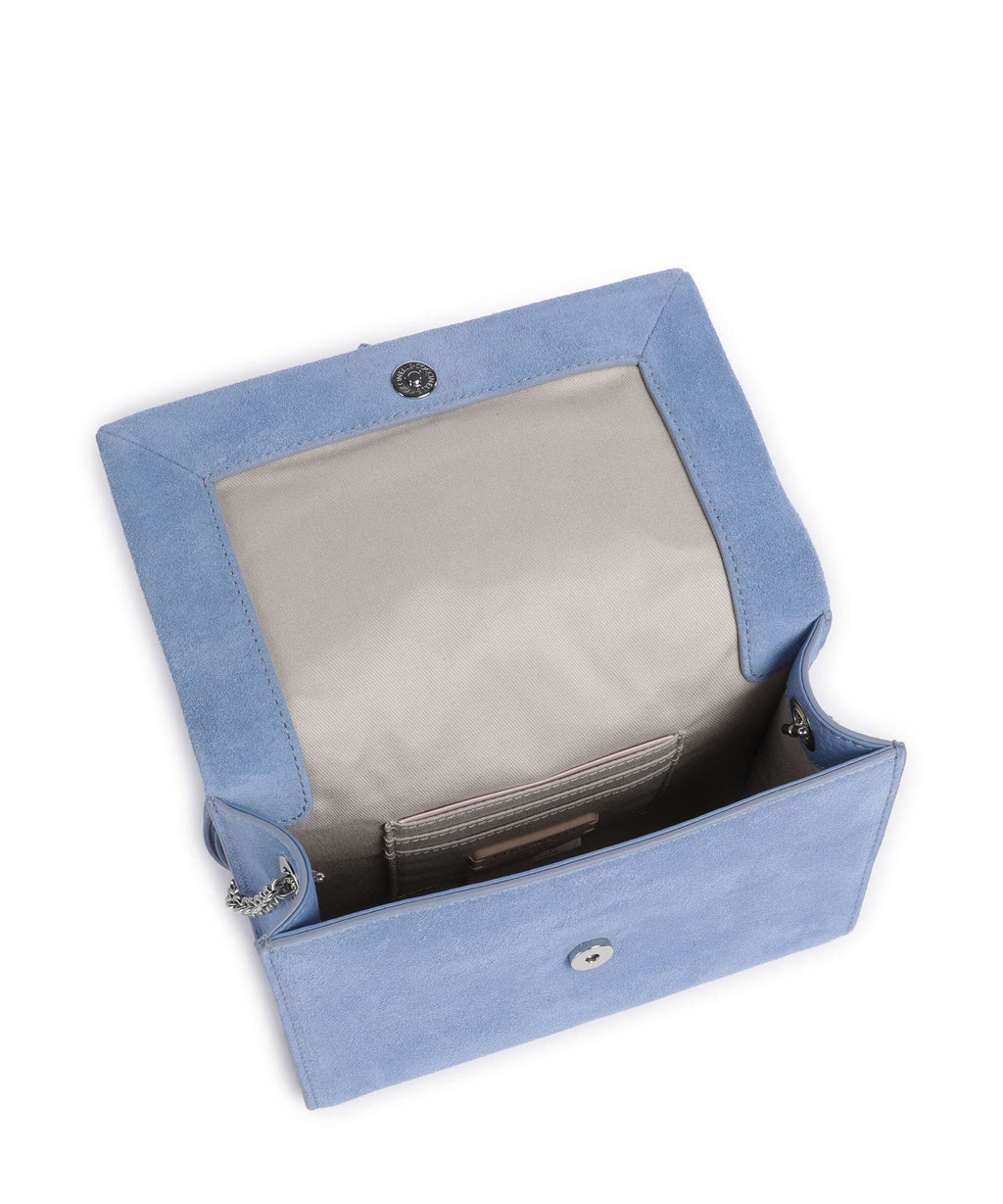 Coccinelle Dorian Suede Crossbody bag azul