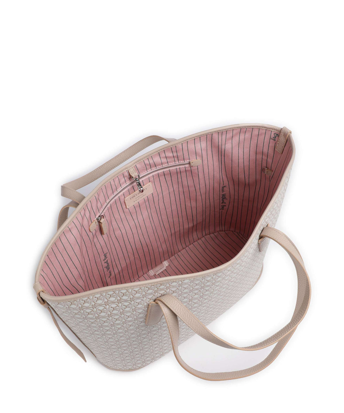 Coccinelle Never Without Bag Monogram Tote bag multicolour/blanco/rosette