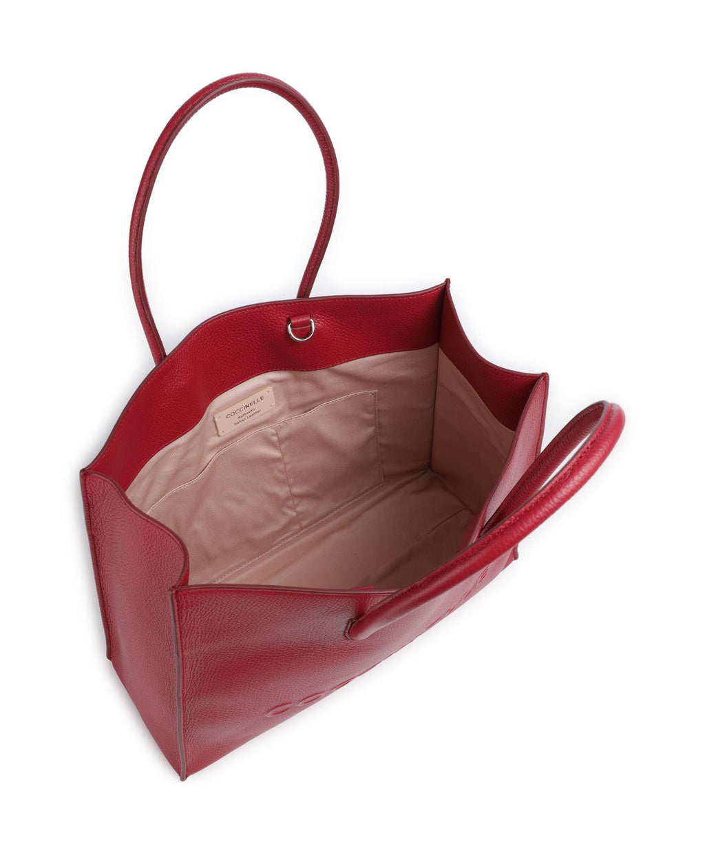Coccinelle Myrtha Maxi Logo Tote bag sangria