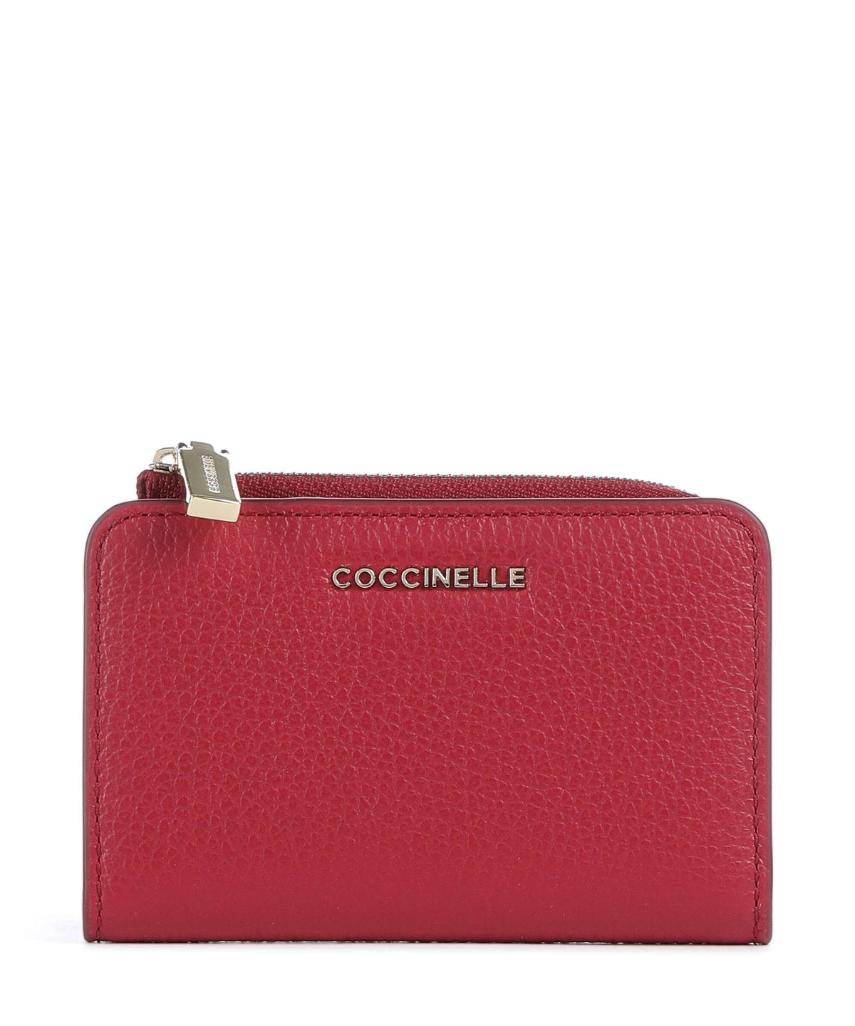 Coccinelle Metallic Soft Wallet sangria