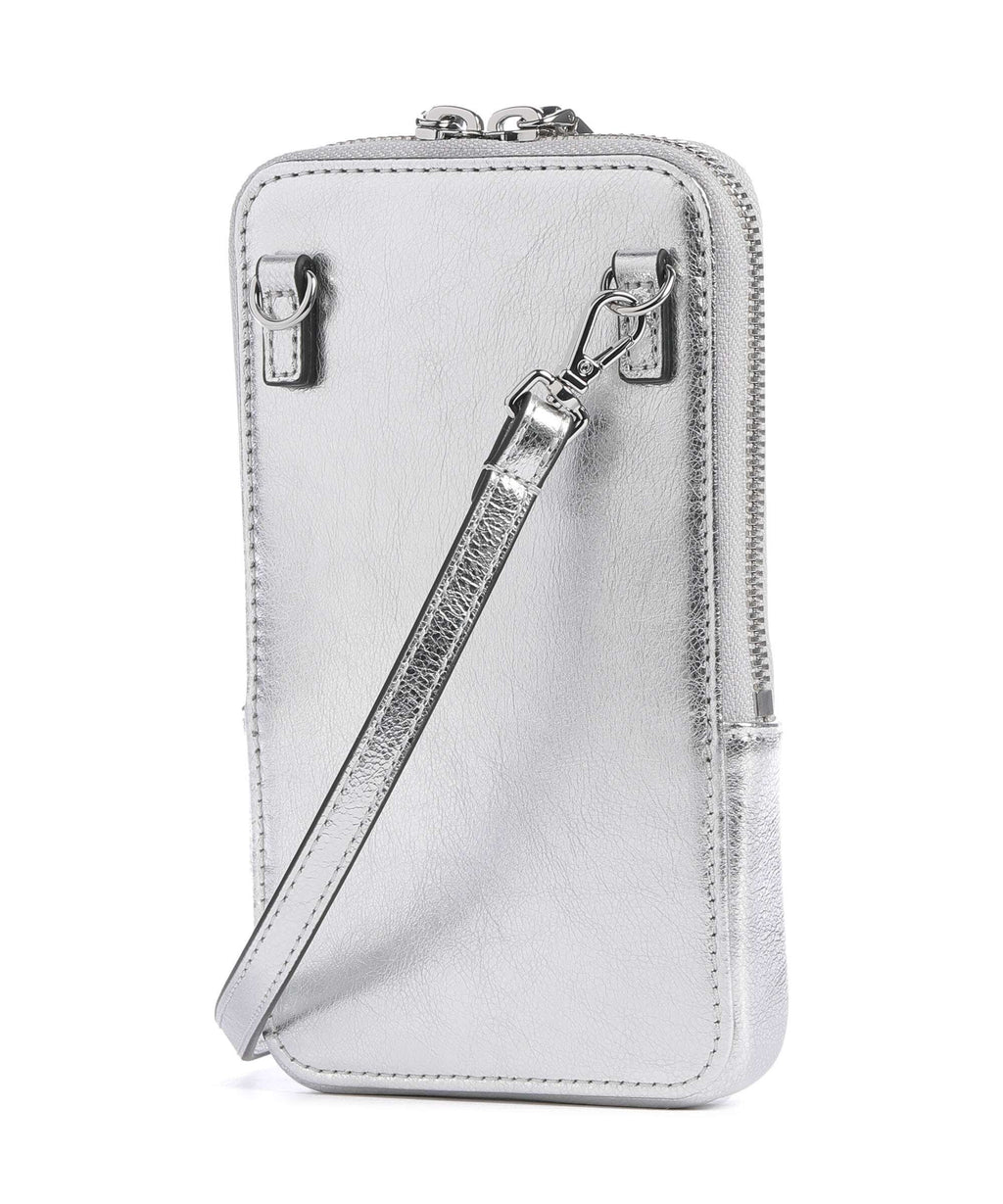 Coccinelle Flor Phone bag silver