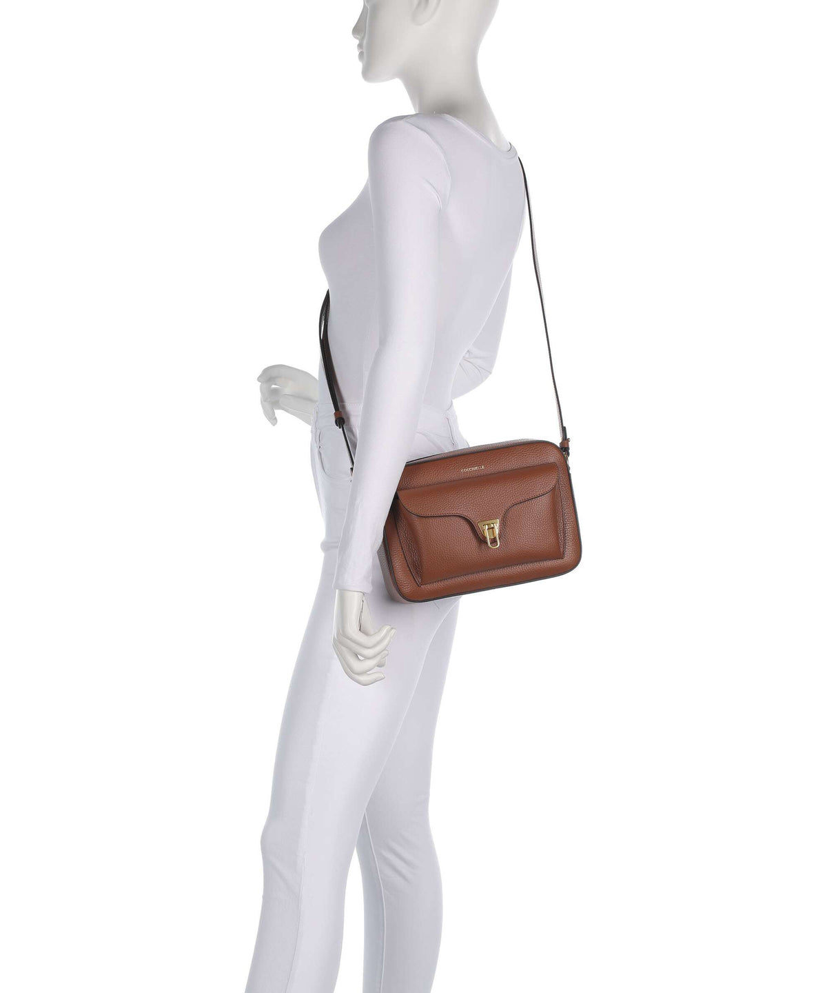 Coccinelle Beat Soft Crossbody bag cognac