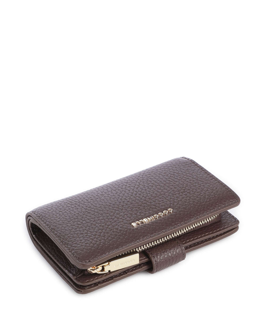 Coccinelle Metallic Soft Wallet brunette