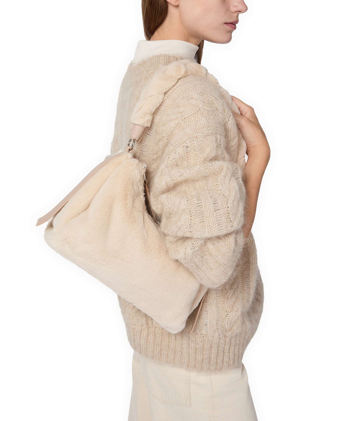 Coccinelle Boheme Shoulder bag natural/rosette