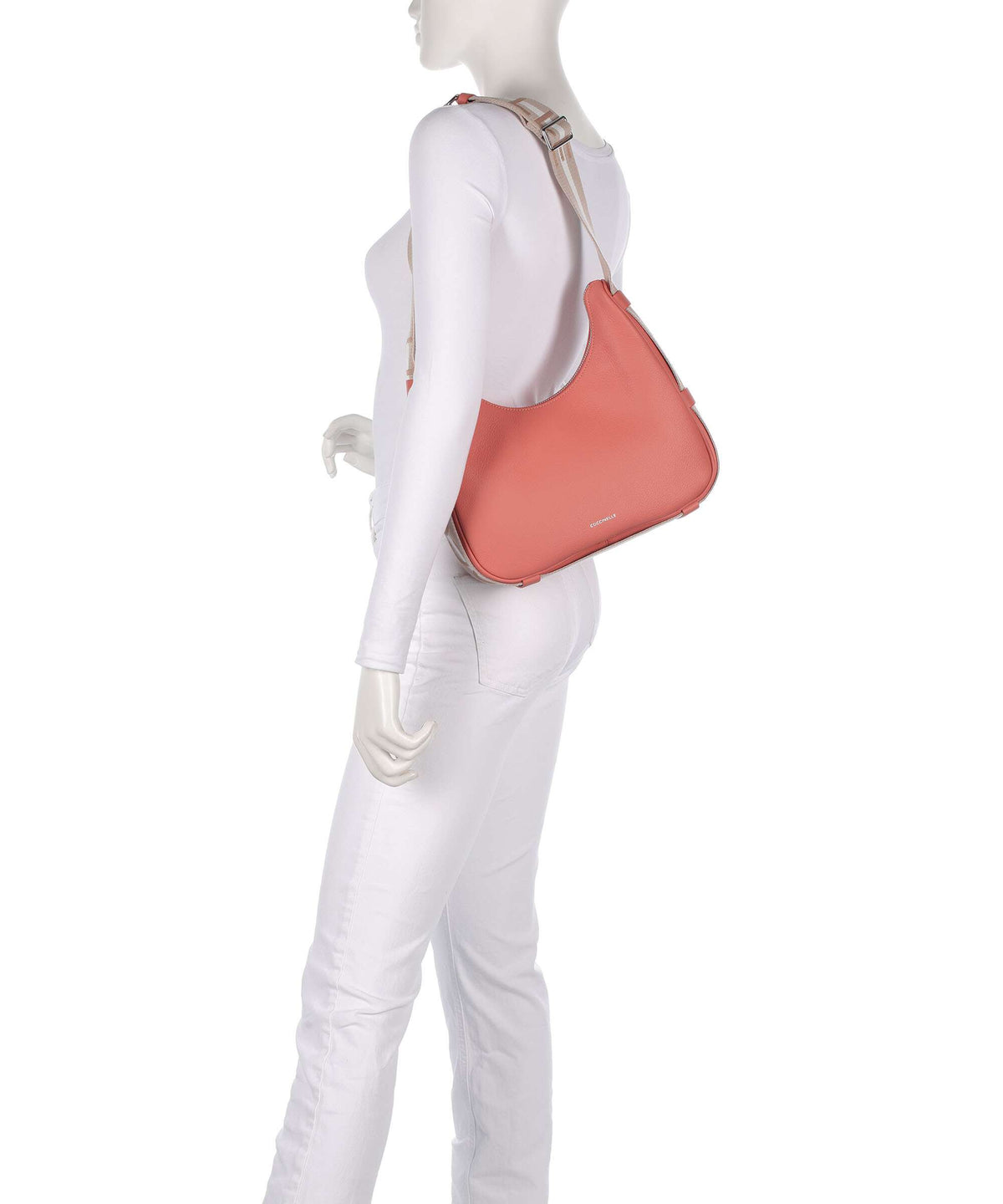 Coccinelle Raquel Shoulder bag pink clay/brunet