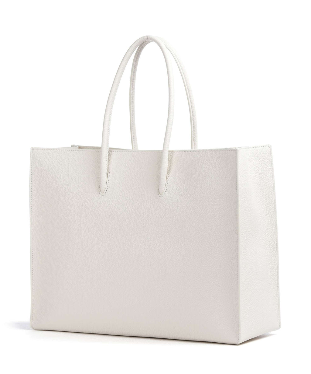Coccinelle Myrtha Maxi Logo Tote bag blanco