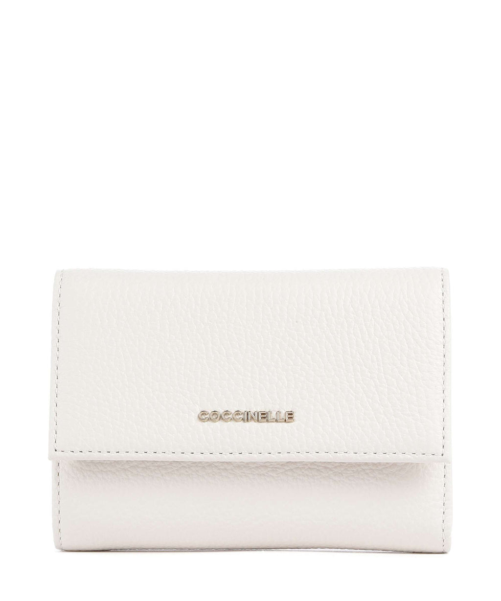 Coccinelle Metallic Soft Wallet blanco