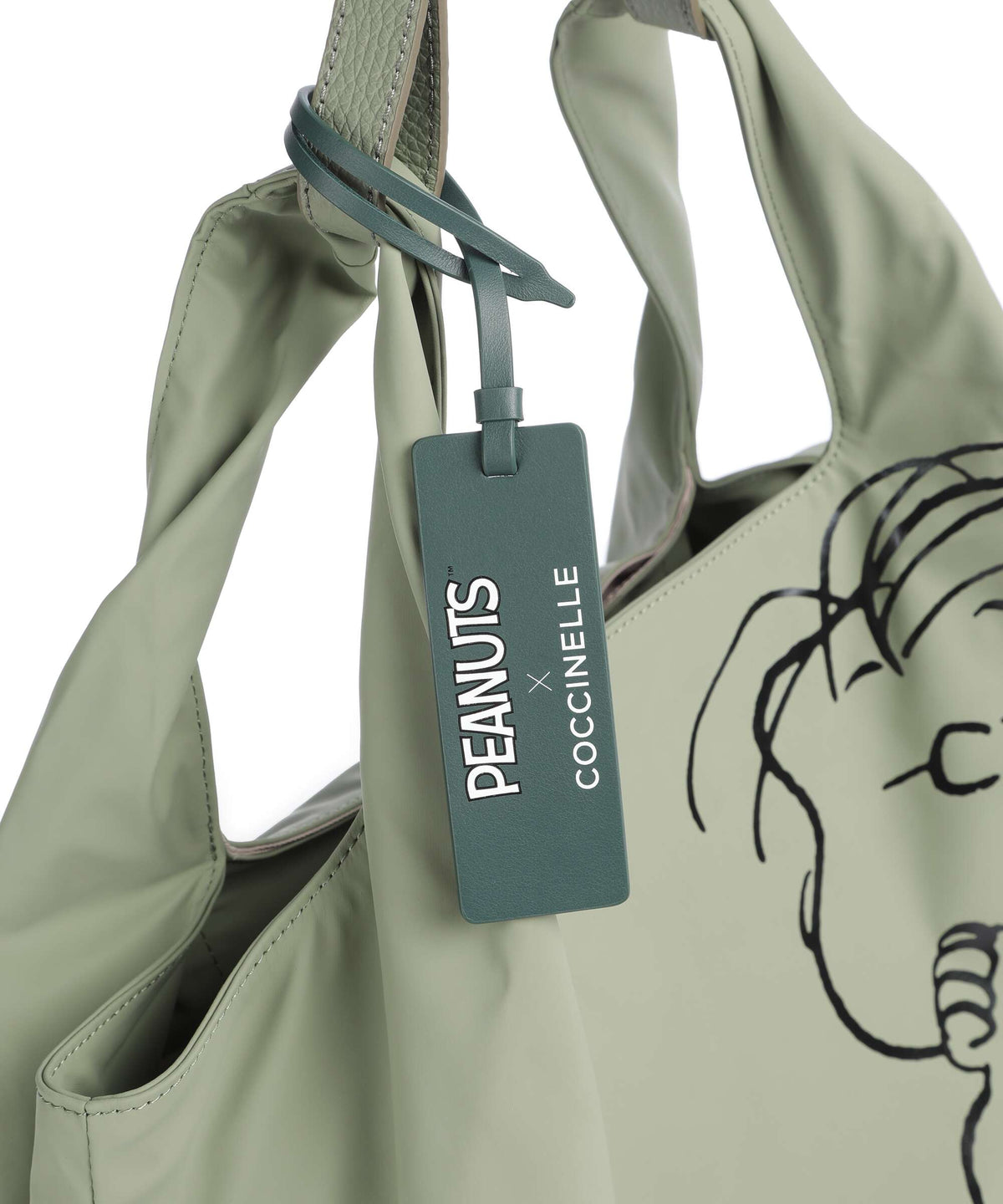 Coccinelle Coccinelle x Peanuts Hobo bag greenery
