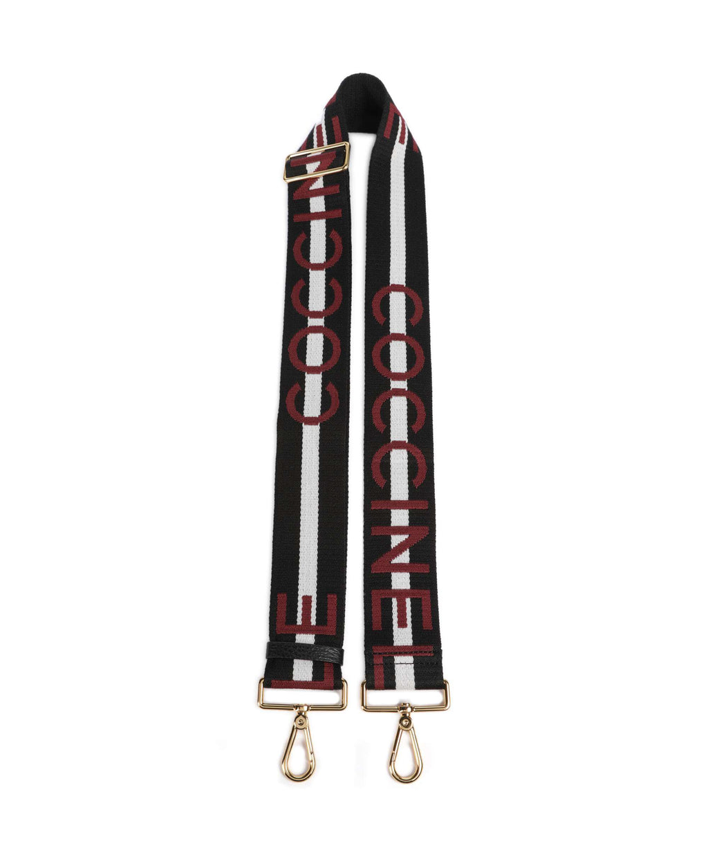 Coccinelle Nastro Signature Bag strap multicolour/noir