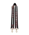 Coccinelle Nastro Signature Bag strap multicolour/noir