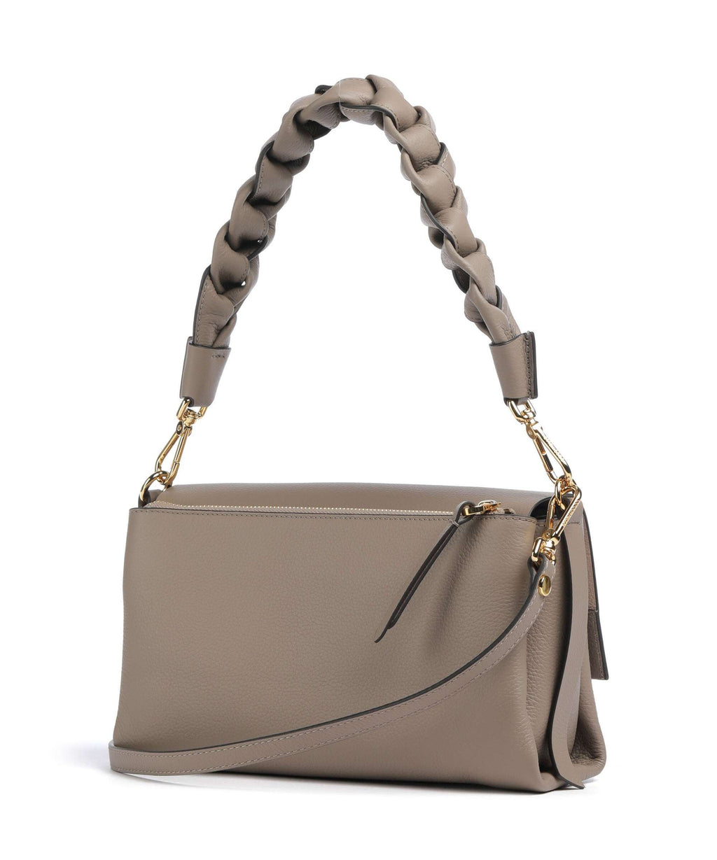 Coccinelle Boheme Grana Double Shoulder bag warm taupe/rosette