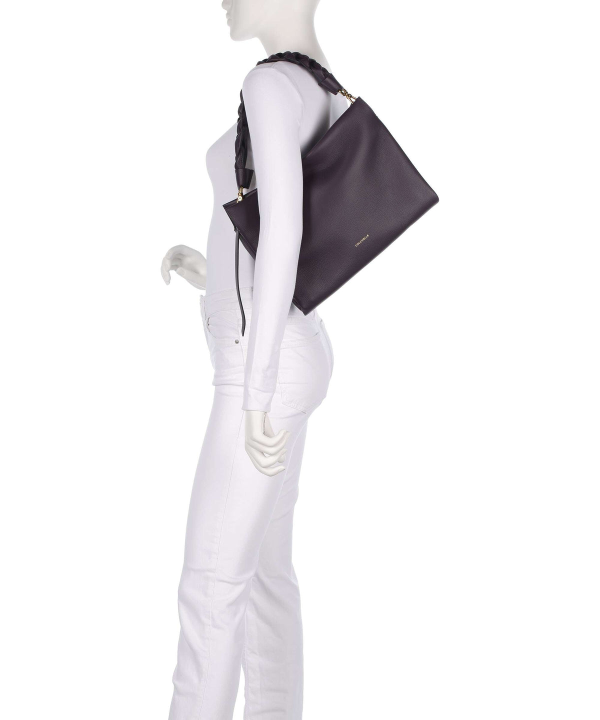 Coccinelle Boheme Grana Double Hobo bag prune/ribes