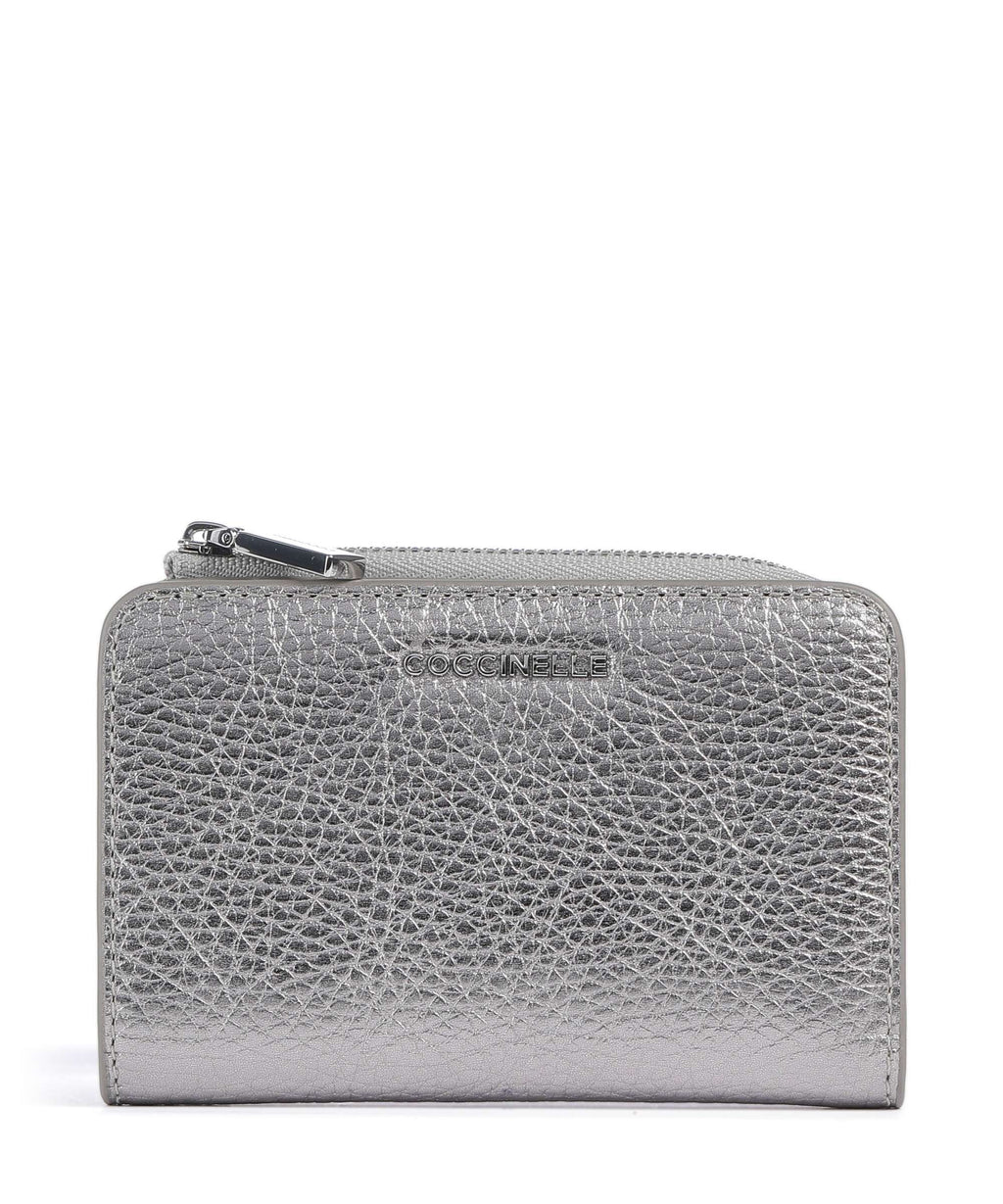 Coccinelle Metallic Soft Wallet steel