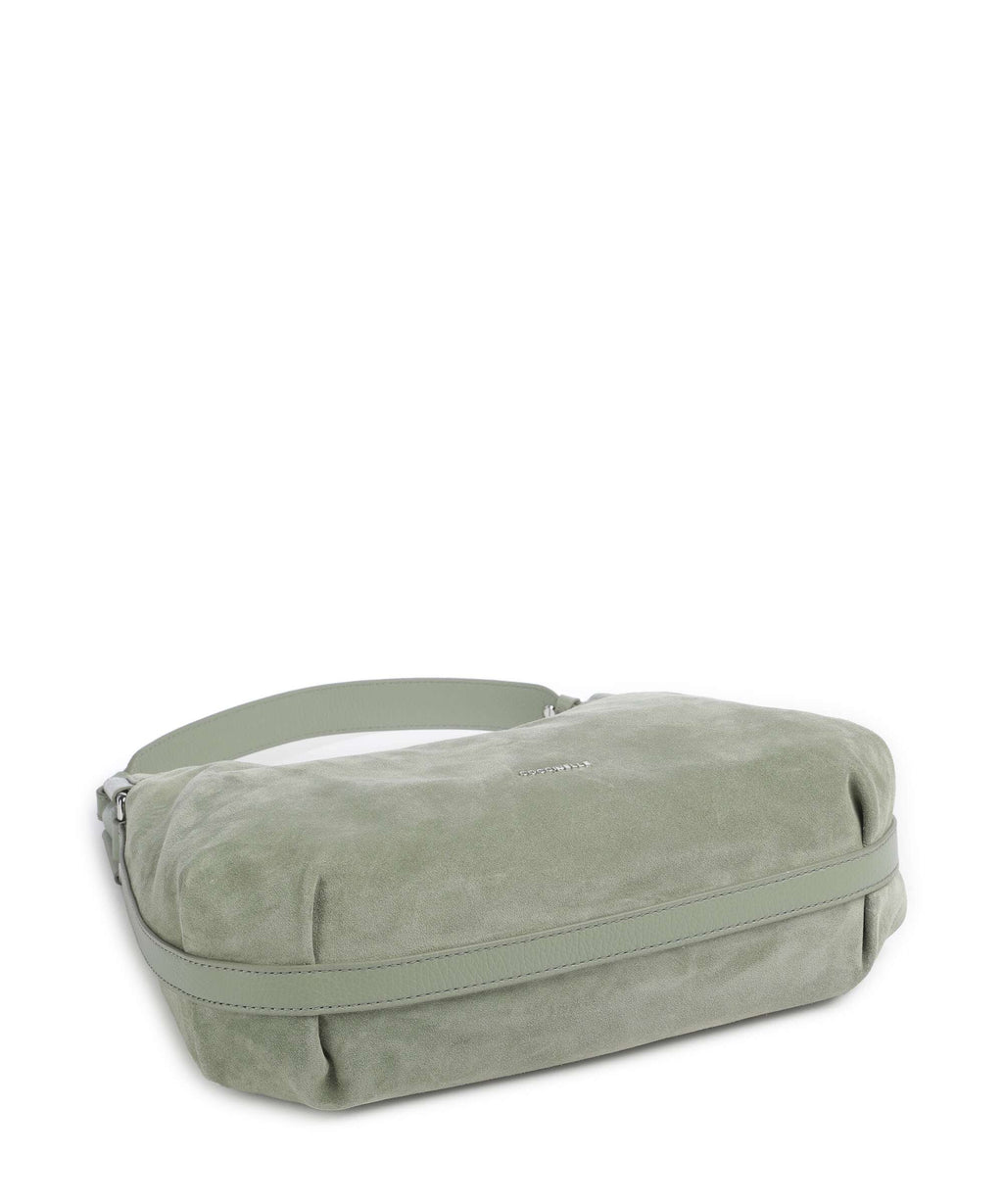 Coccinelle Rebekka Suede Hobo bag greenery