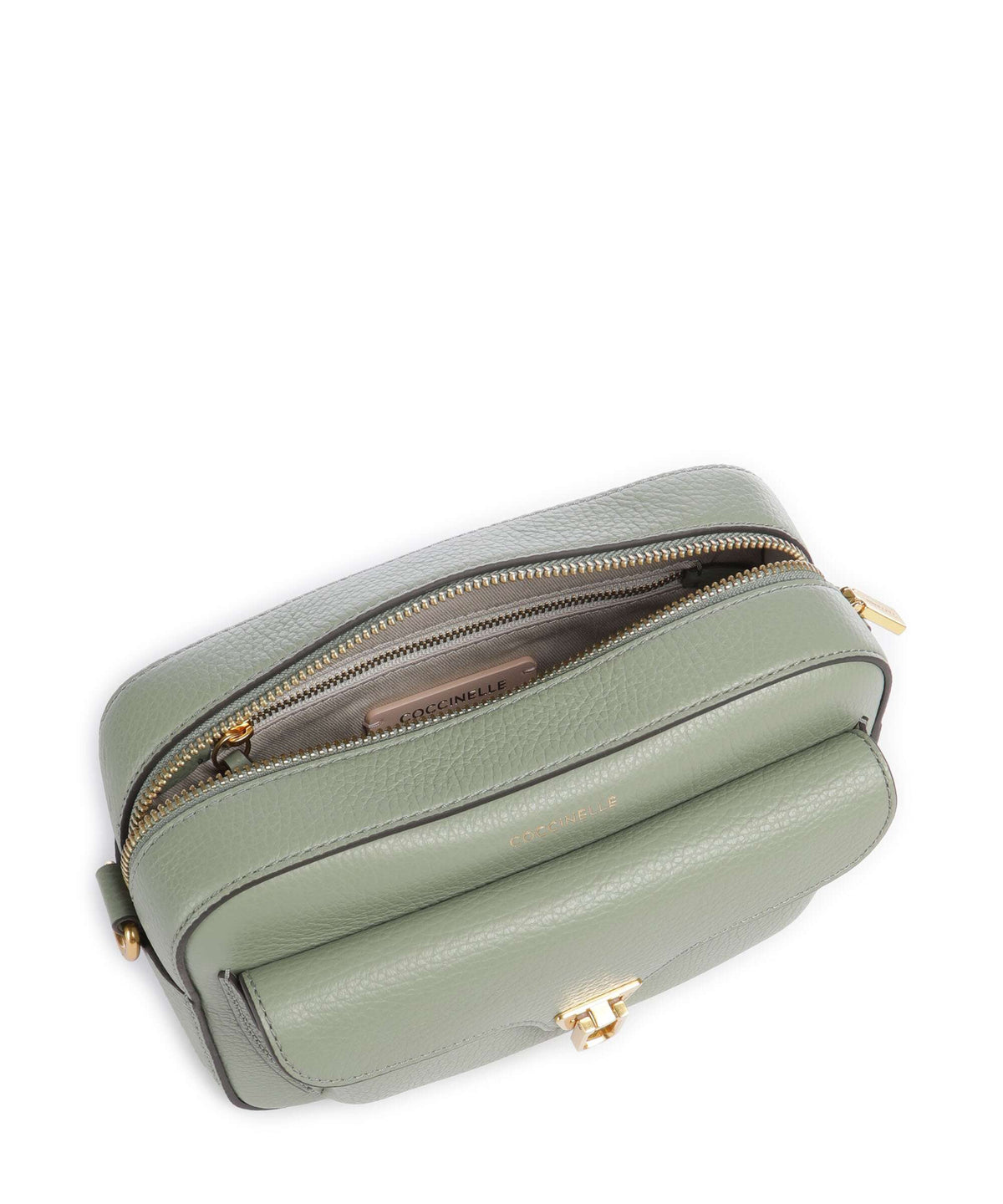 Coccinelle Beat Soft Ribbon Crossbody bag greenery