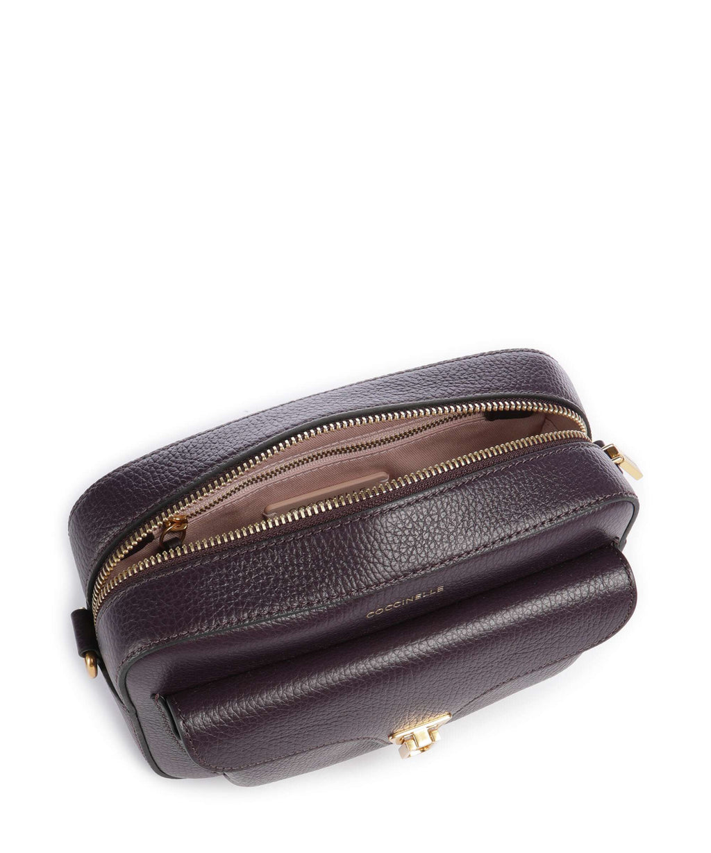 Coccinelle Beat Soft Ribbon Crossbody bag prune
