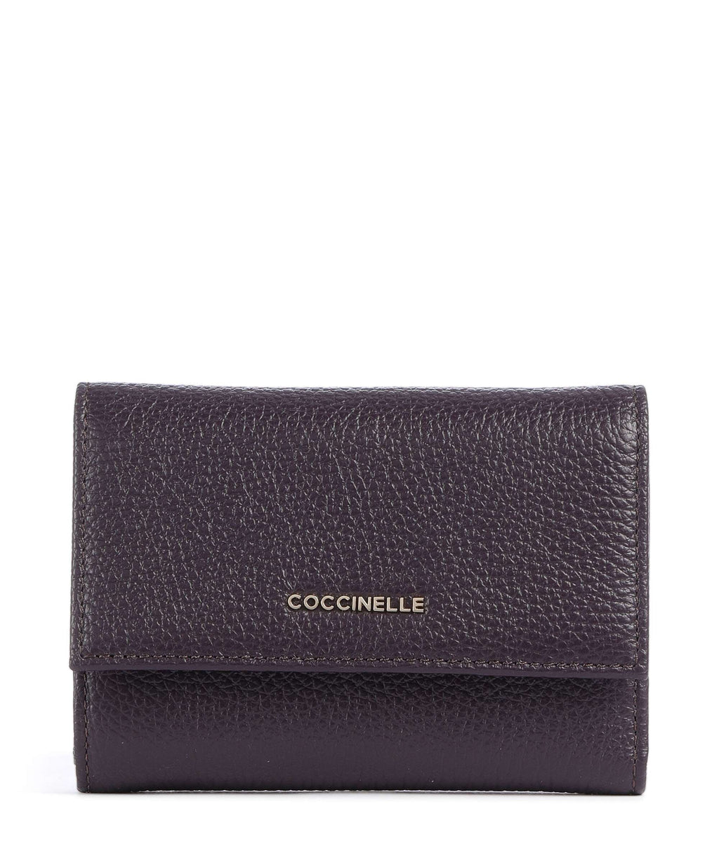 Coccinelle Metallic Soft Wallet prune