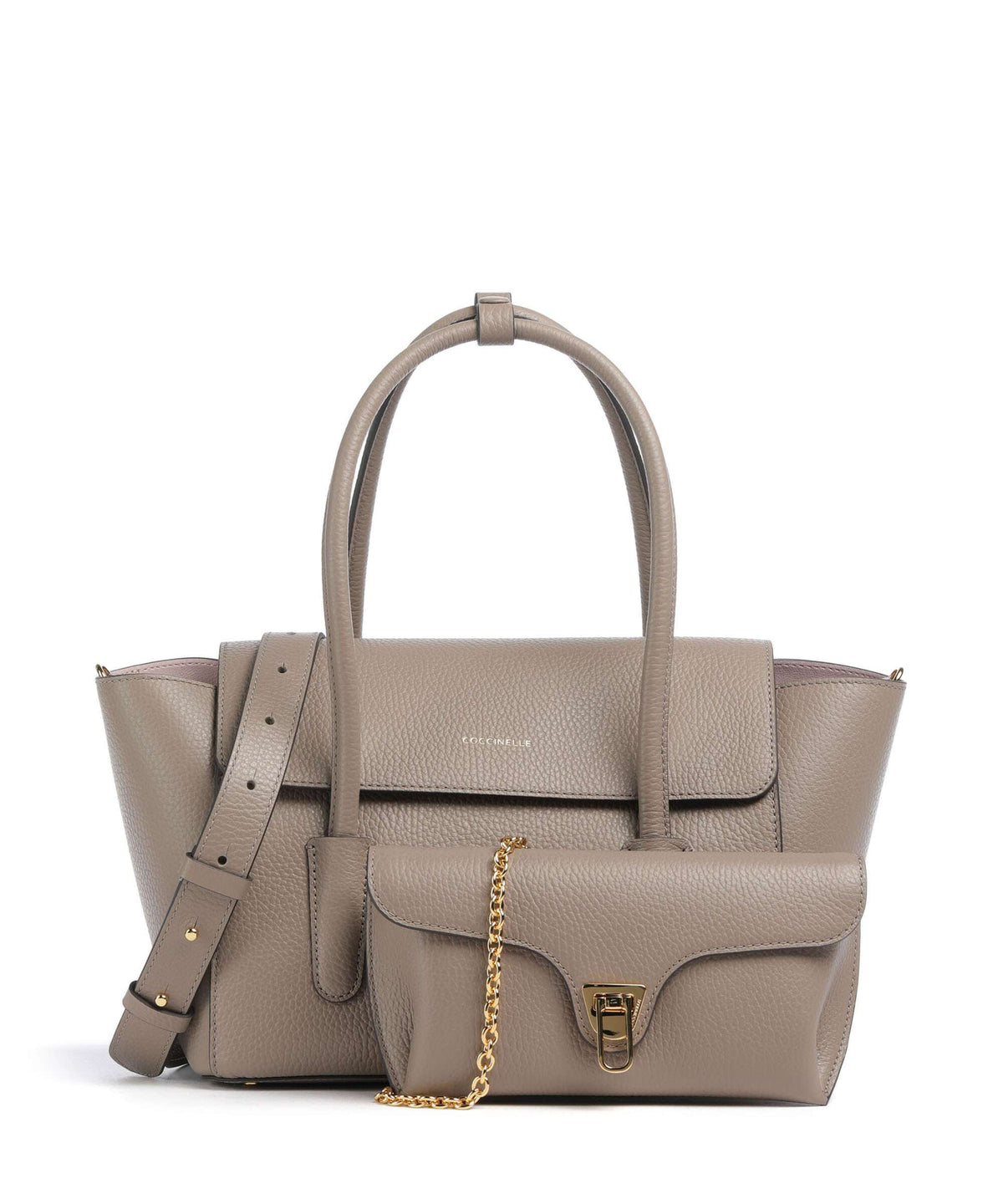 Coccinelle Beat Double Handbag warm taupe