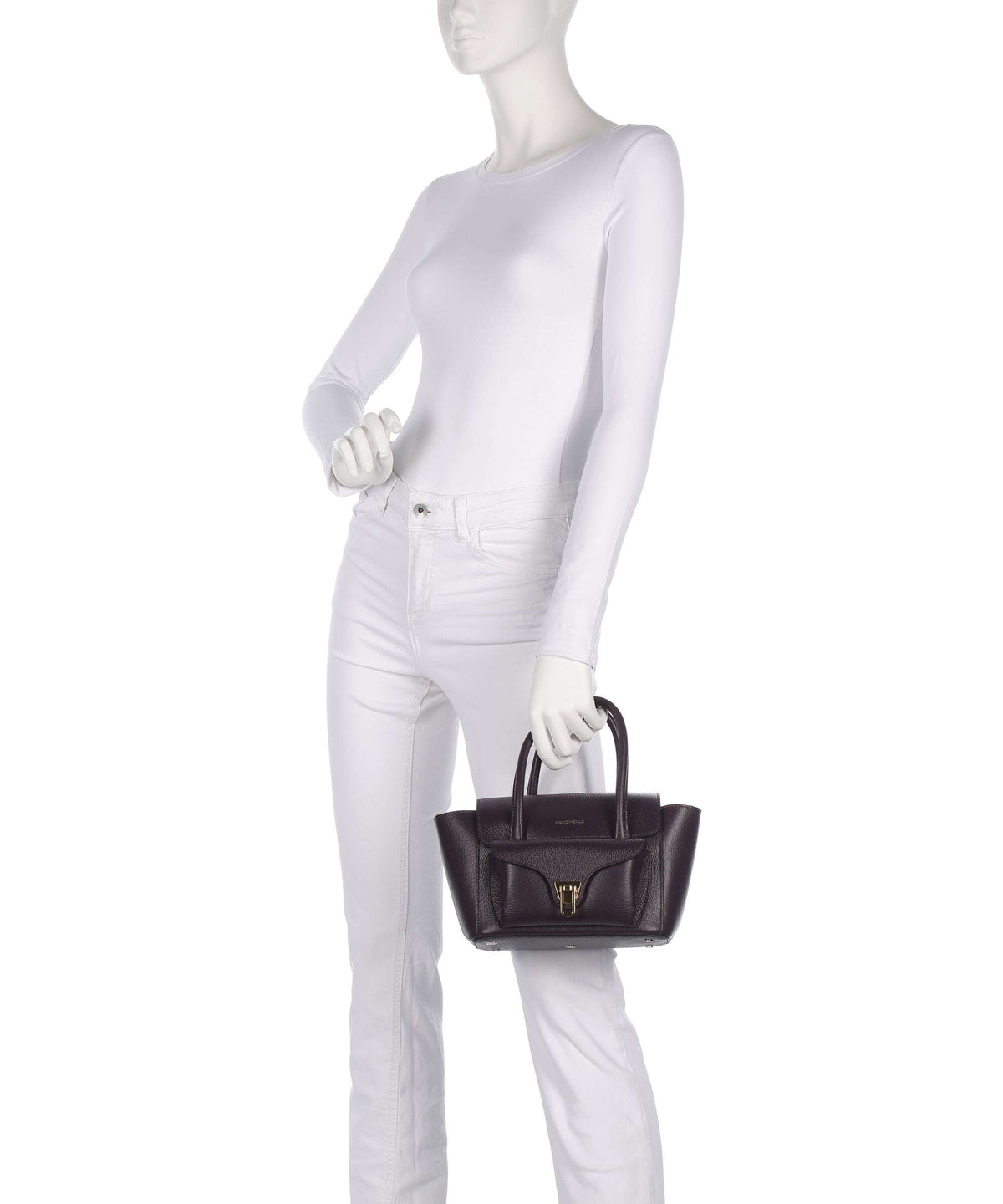 Coccinelle Beat Double Handbag prune