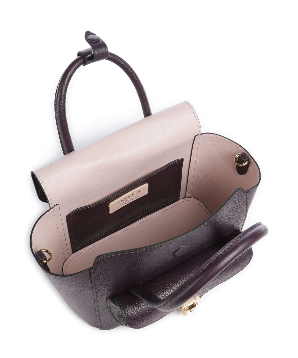 Coccinelle Beat Double Handbag prune