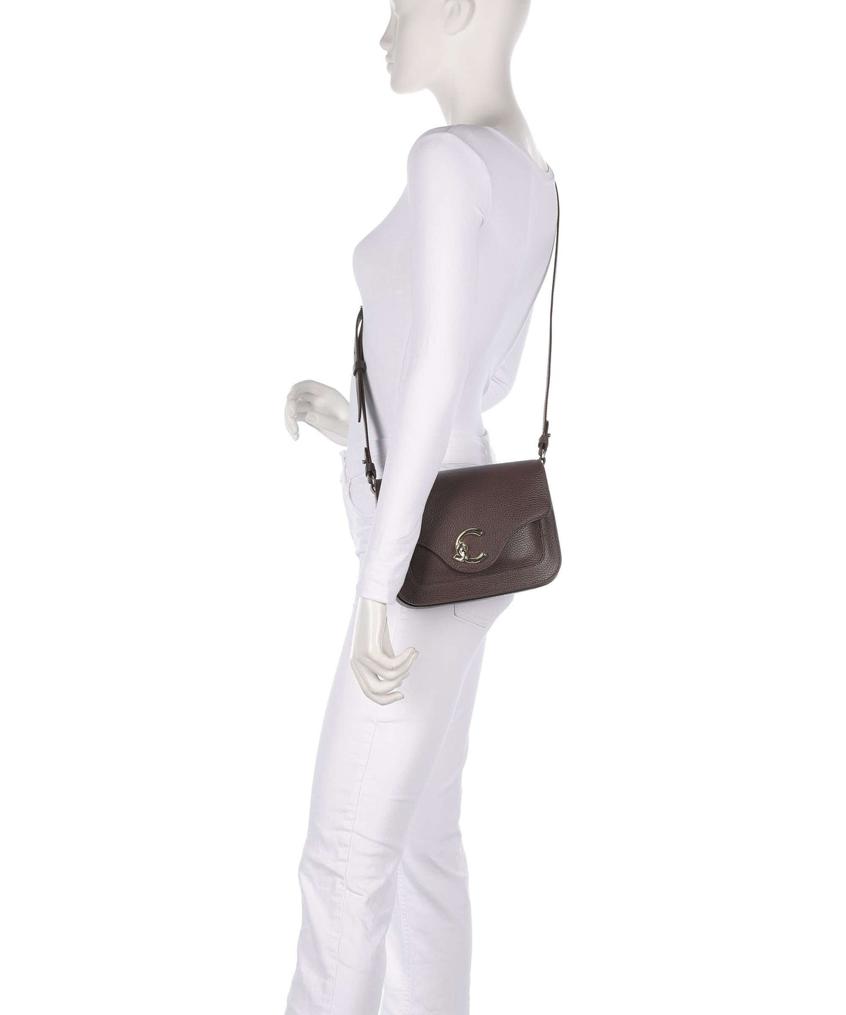 Coccinelle C-Me Crossbody bag brunette