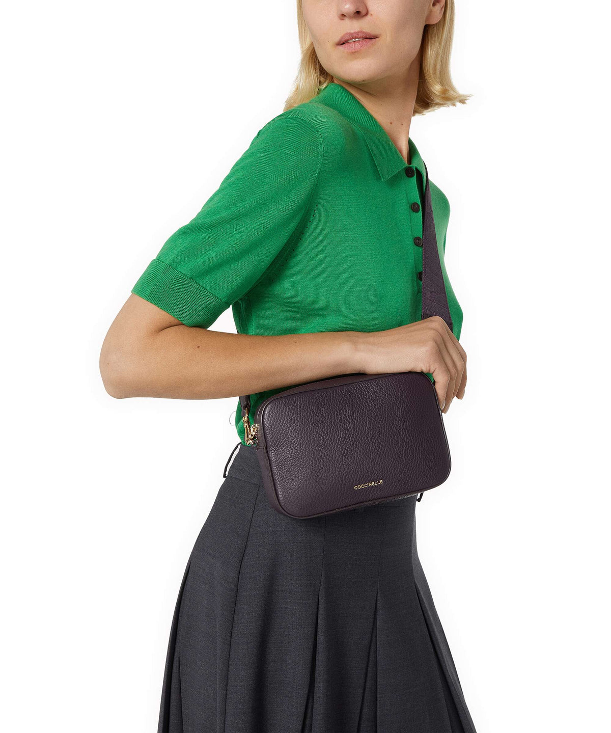 Coccinelle Tebe Crossbody bag prune