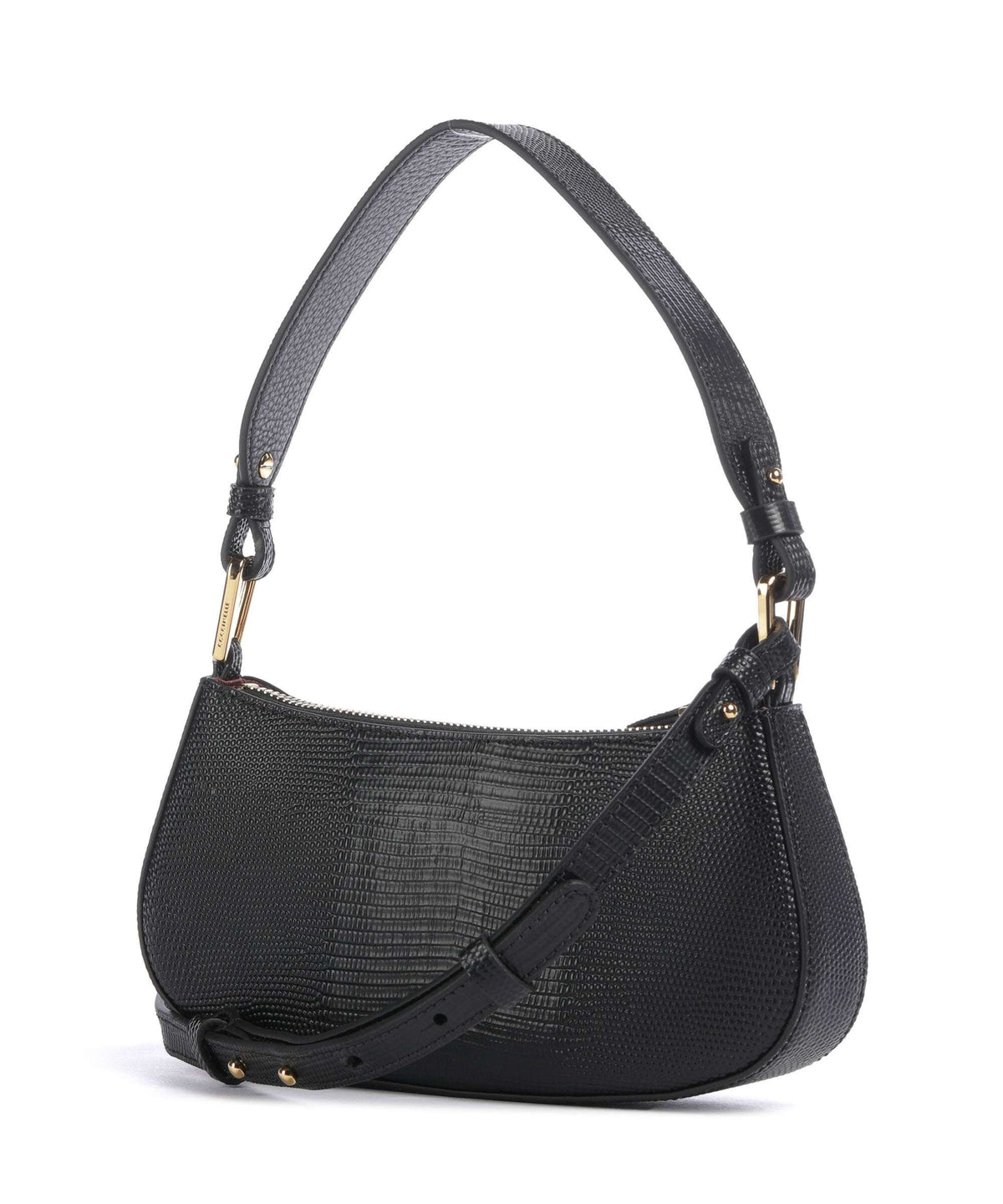 Coccinelle Merveille Lizard Shoulder bag noir