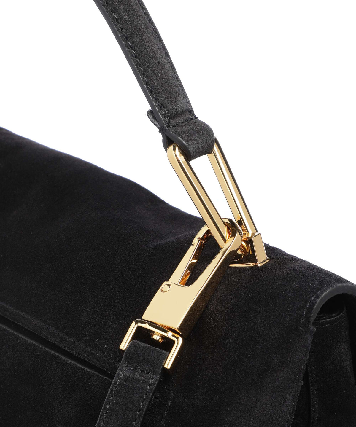 Coccinelle Liya Suede Handbag noir